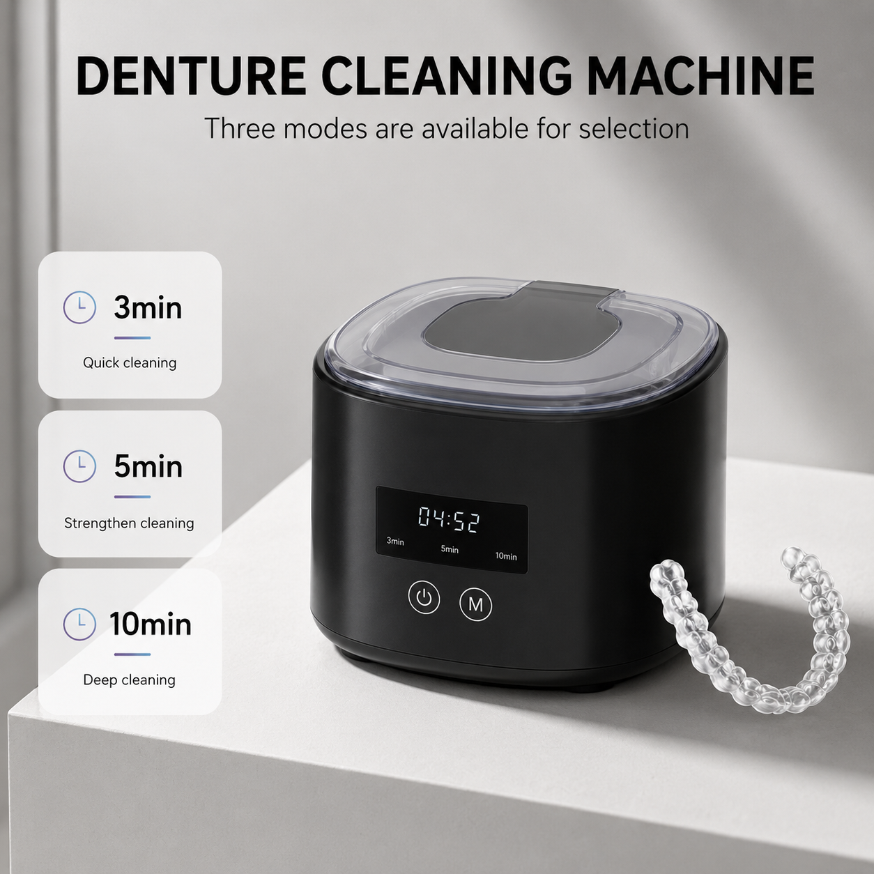 denture and jewelery cleaning machine