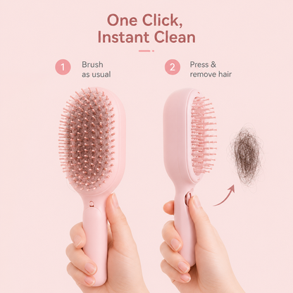 self cleaning hair comb