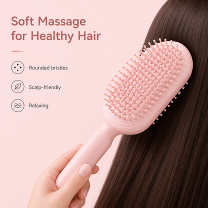 self cleaning hair comb